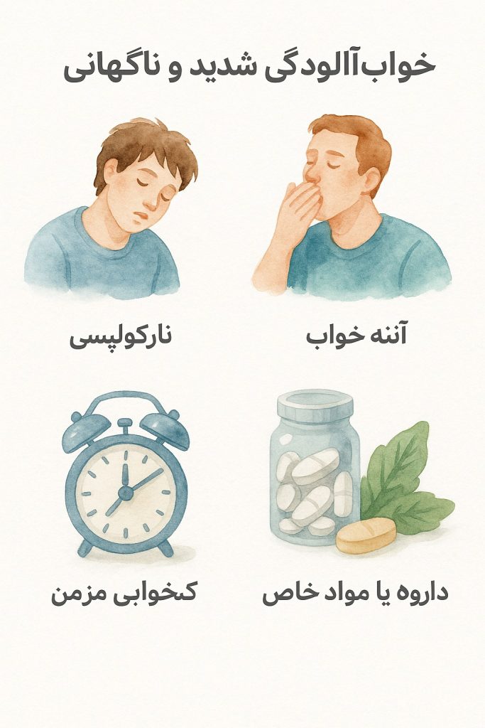 خواب‌آلودگی شدید و ناگهانی